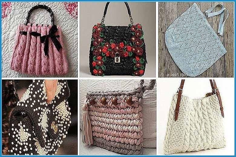 Bolsos de ganchillo modernos, bolsos de moda